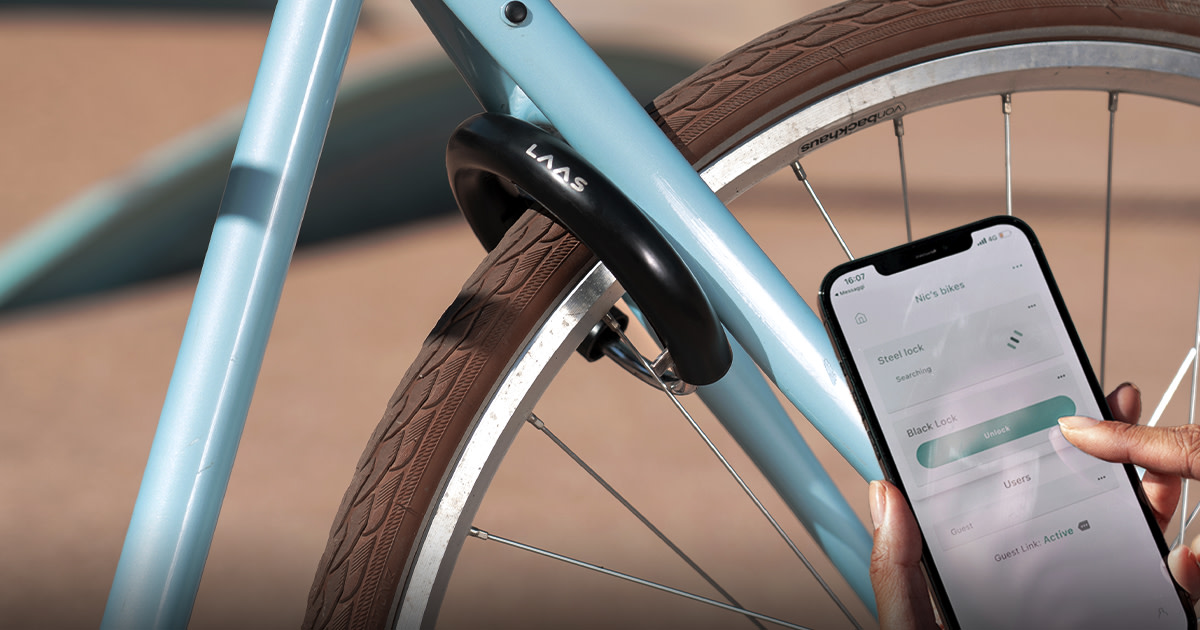 Bluetooth bicycle lock outlet