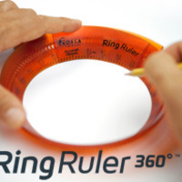 ring ruler a size adjustable circular ruler indiegogo