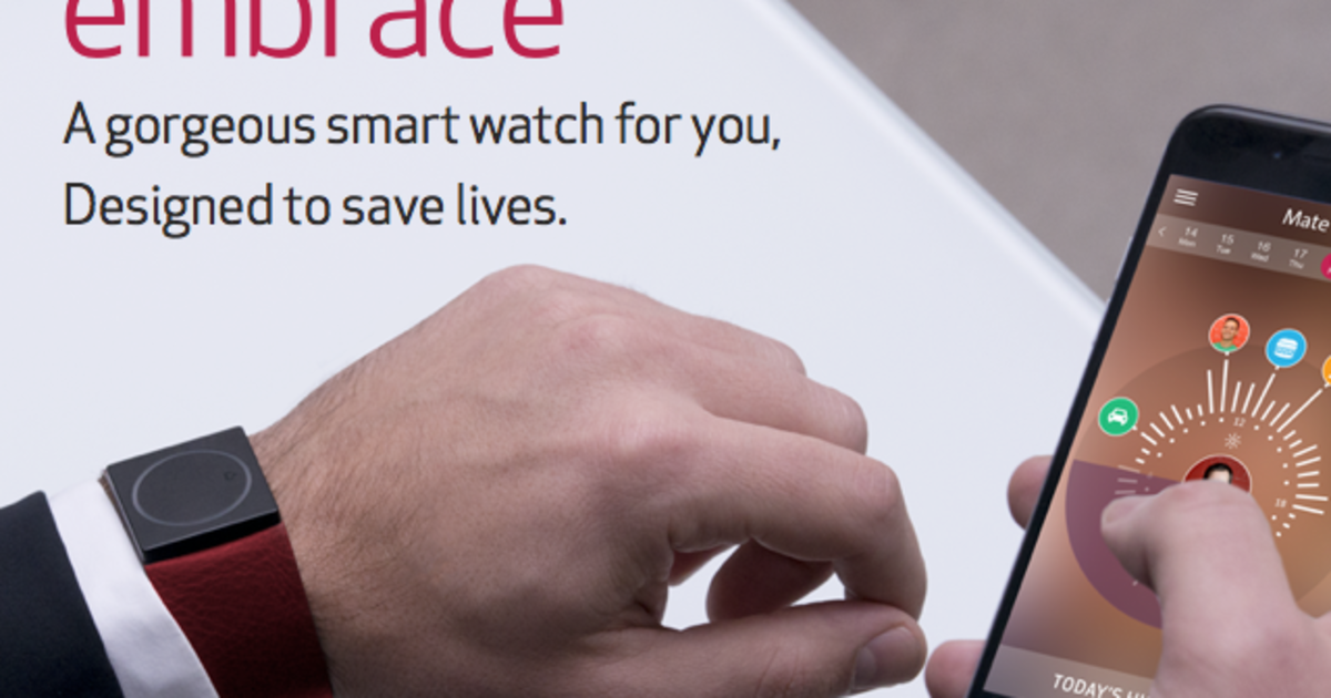 Embrace A watch designed to save lives! Indiegogo