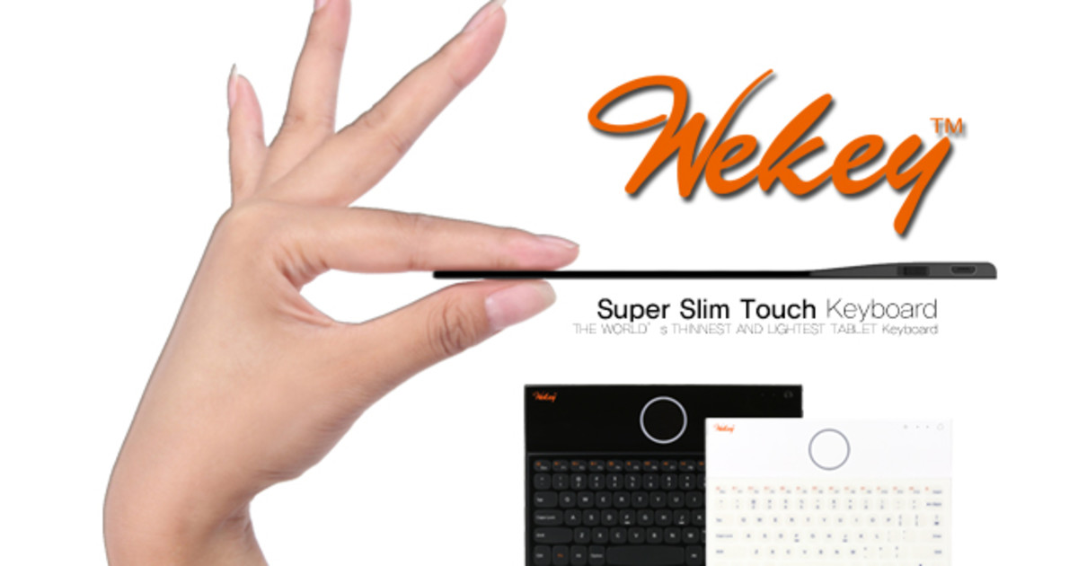 Wekey World's Thinnest, Lightest Tablet Keyboard Indiegogo