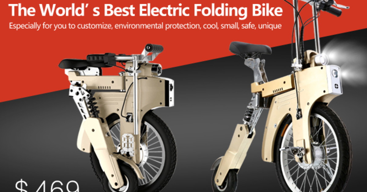 SITGOFirst Folding Electric Bike With Car Charge Indiegogo
