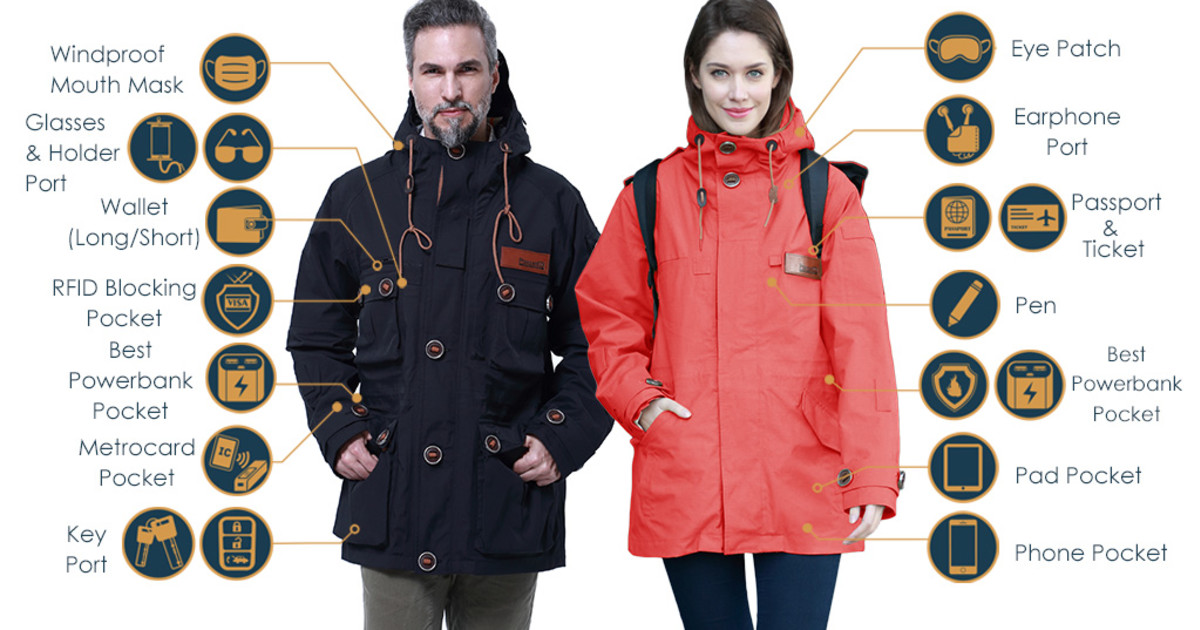 World First Modular Multipurpose Travel Jacket Indiegogo