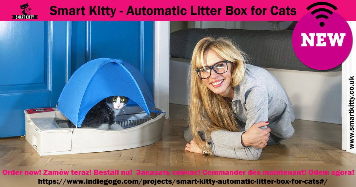 Smart Kitty Automatic Litter Box for Cats Indiegogo