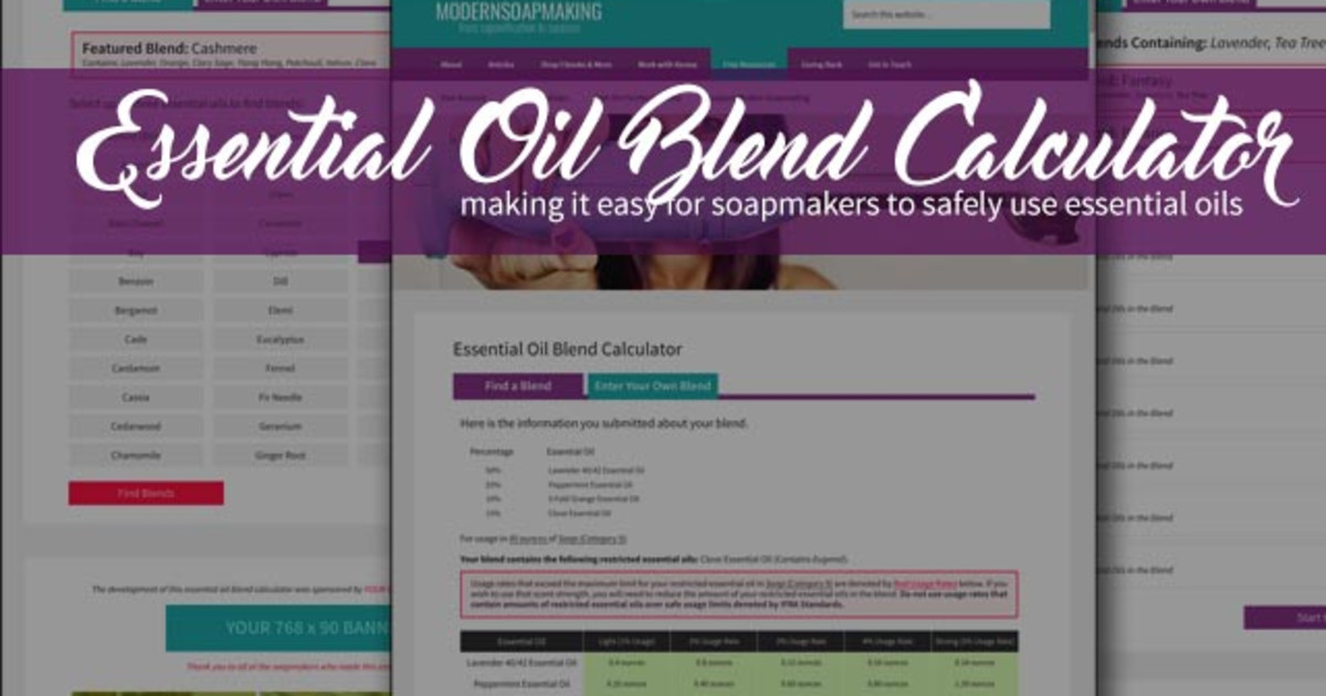 Essential Oil Blend Calculator Indiegogo
