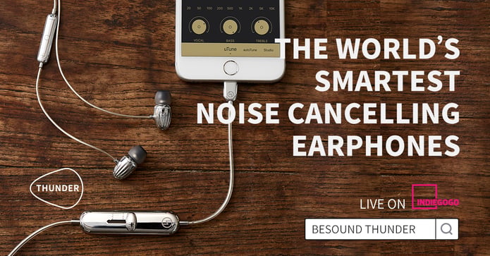 Thunder Smart Noise Cancelling Lightning Earphone Indiegogo