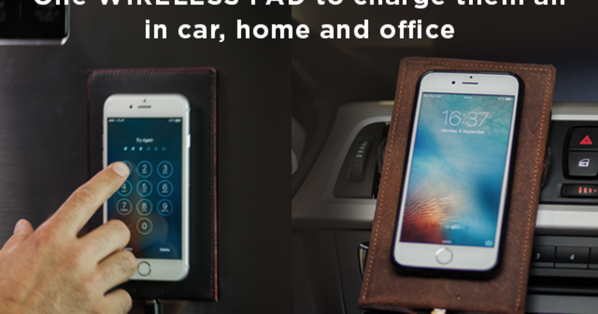 Woolet Charging Pad with AntiGravity Phone Case Indiegogo