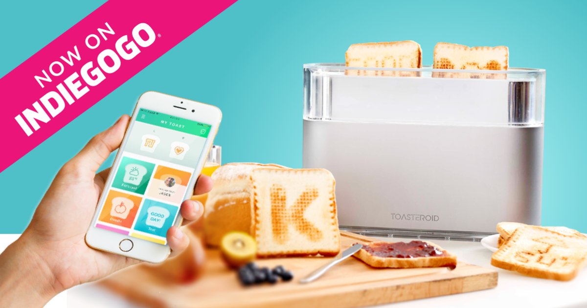 Toasteroid APP Controlled Smart Image Toaster Indiegogo