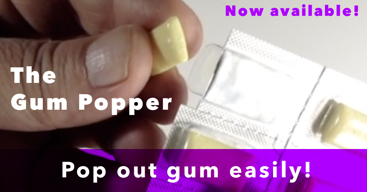 Open Nicorette gum easily with the Gum Popper! Indiegogo