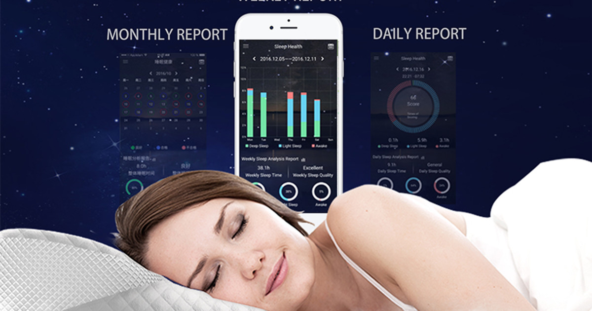 Viesmart Pillow Alpha wave lullaby ,Sleep tracker Indiegogo