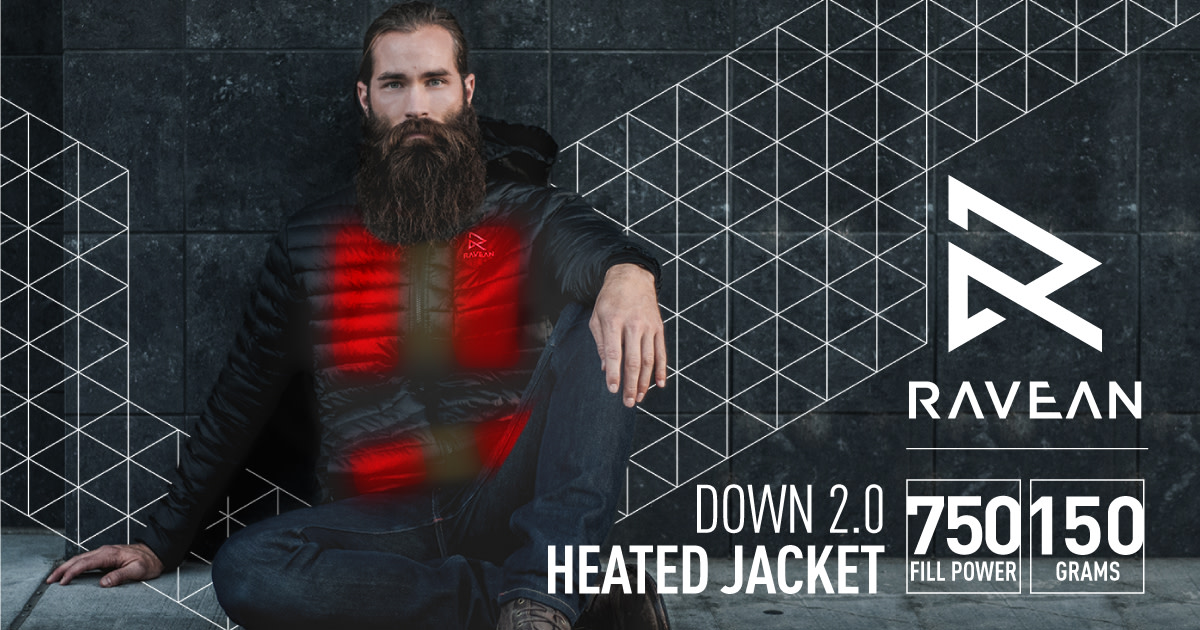 Ultimate Heated Jacket and Gloves RAVEAN DOWN 2.0 Indiegogo