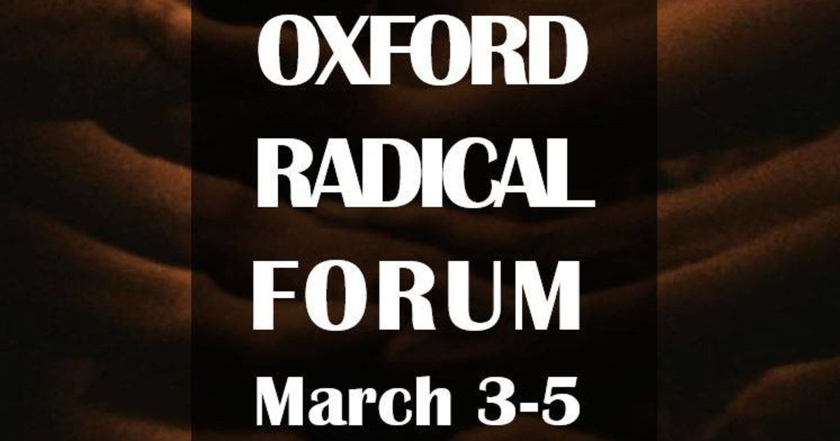 Oxford Radical Forum 2017 Indiegogo