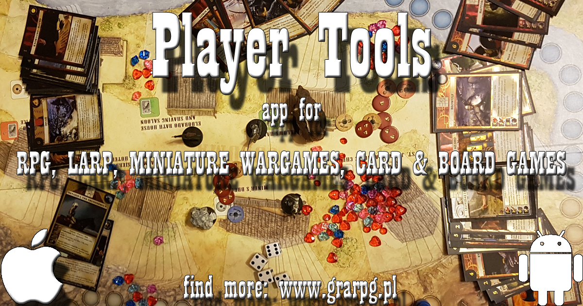 Player Tools app for RPG, LARP and tabletop game Indiegogo