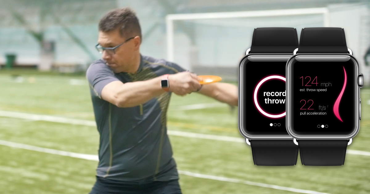 Disc golf smart watch app for training Indiegogo