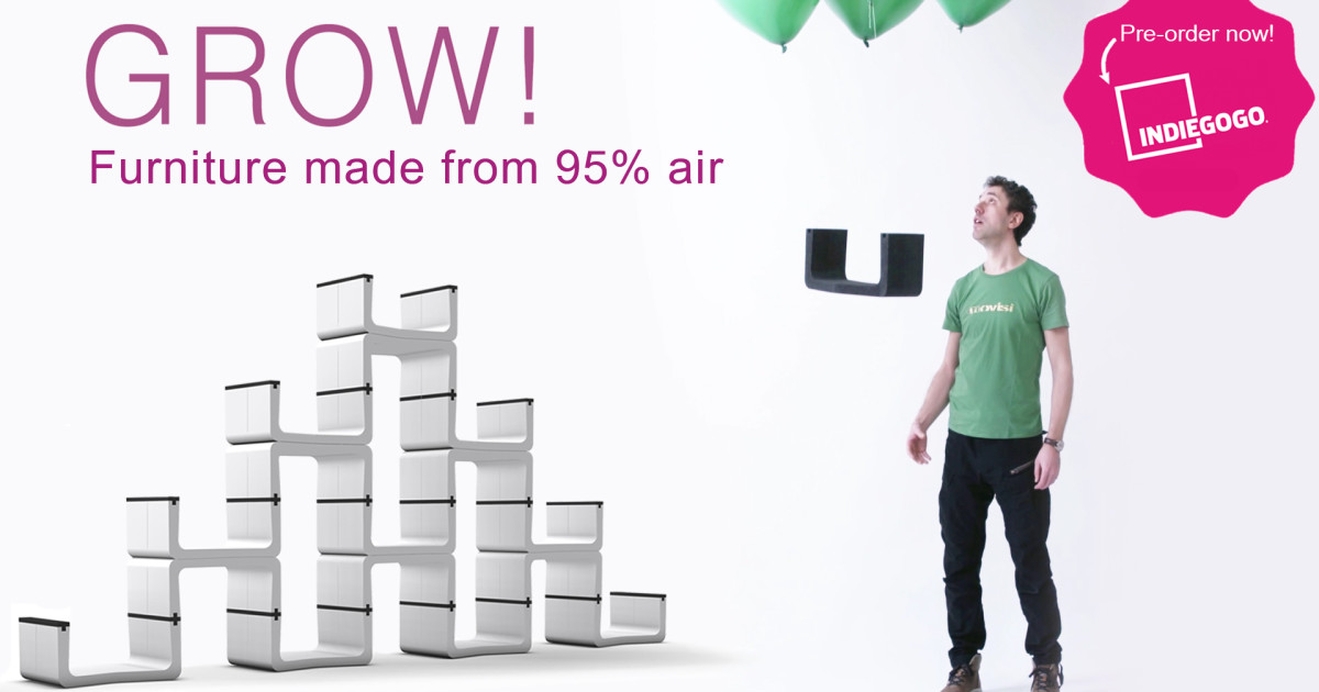 GROW! The most flexible furniture system ever. Indiegogo