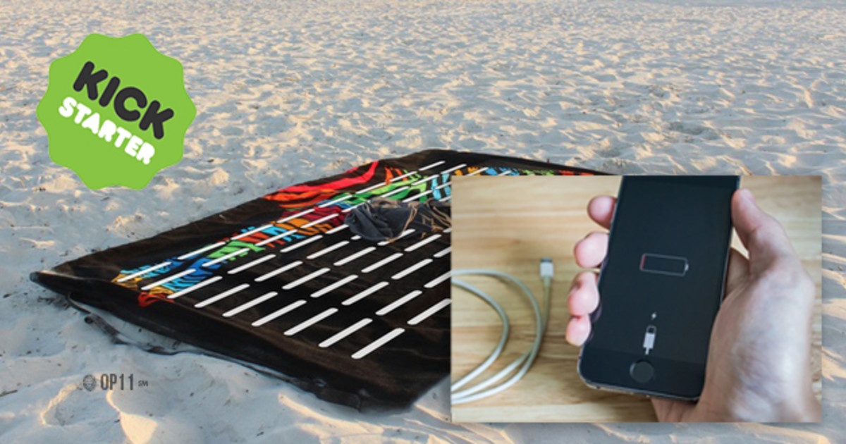 The Smart Towel™ The Phone Charging Beach Towel Indiegogo