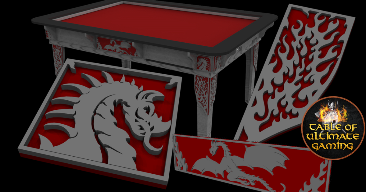 Table of Ultimate Gaming World's 1 Gaming System Indiegogo