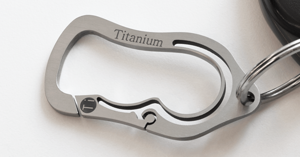 Polar Solid Titanium 1-piece Carabiner