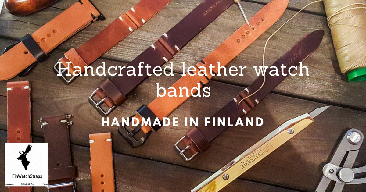 Unique handmade watch bands from FinWatchStraps Indiegogo