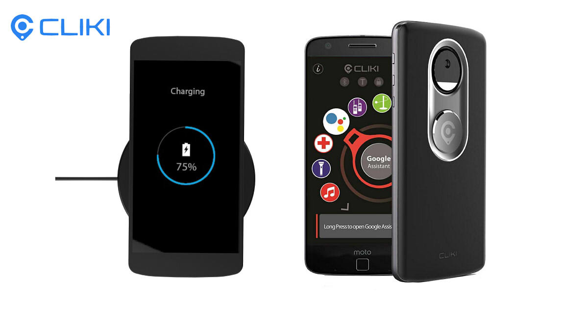 CLIKI Wireless Charging Smart Moto Mod Indiegogo