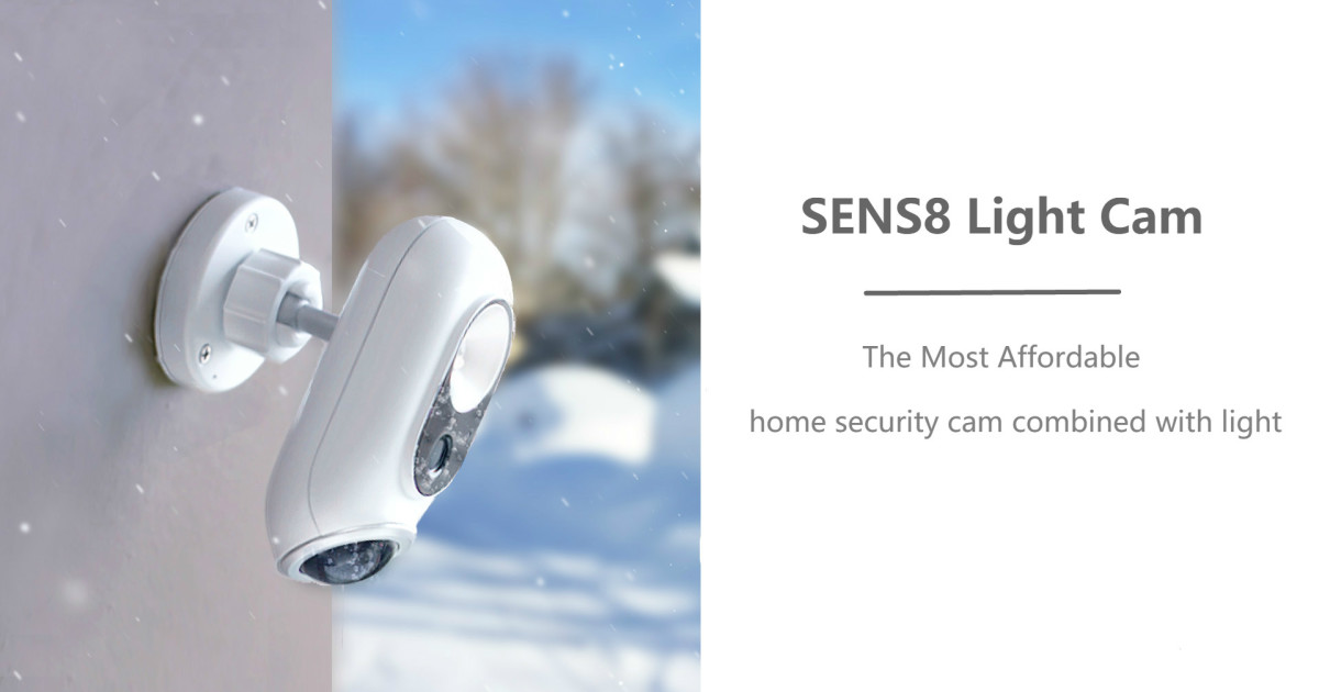 SENS8 LightCamMost Affordable Outdoor SecurityCam Indiegogo