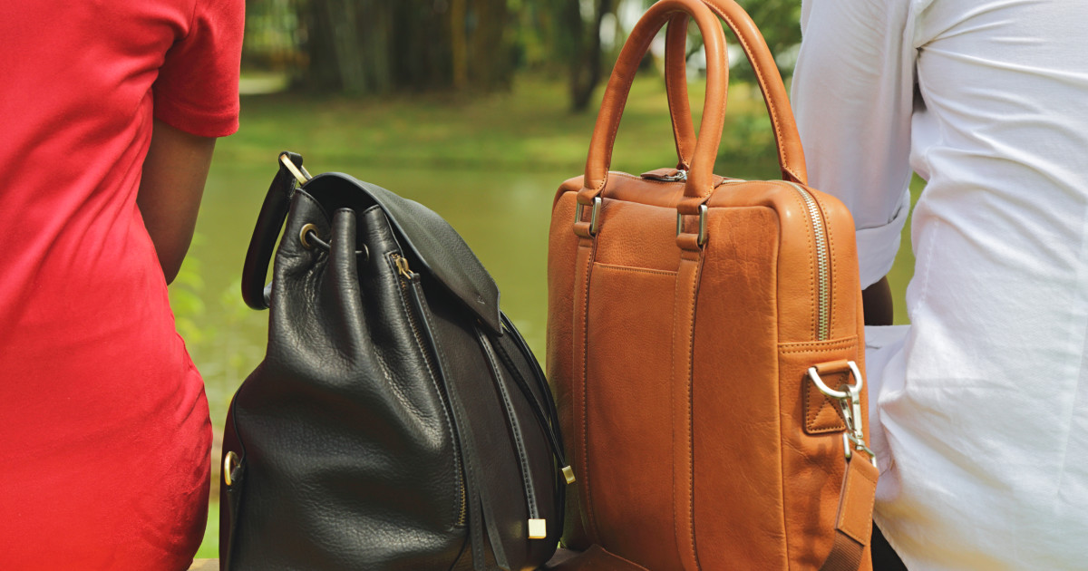 backpack and briefcase