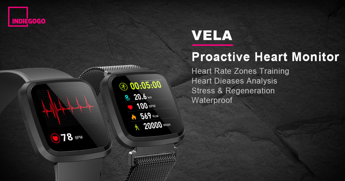 Vela Smartwatch - Personal Health & Fitness Coach