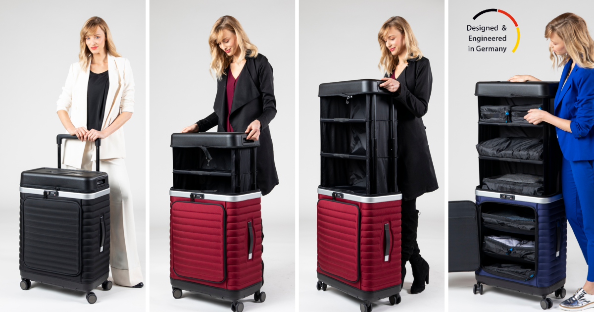 portable closet suitcase