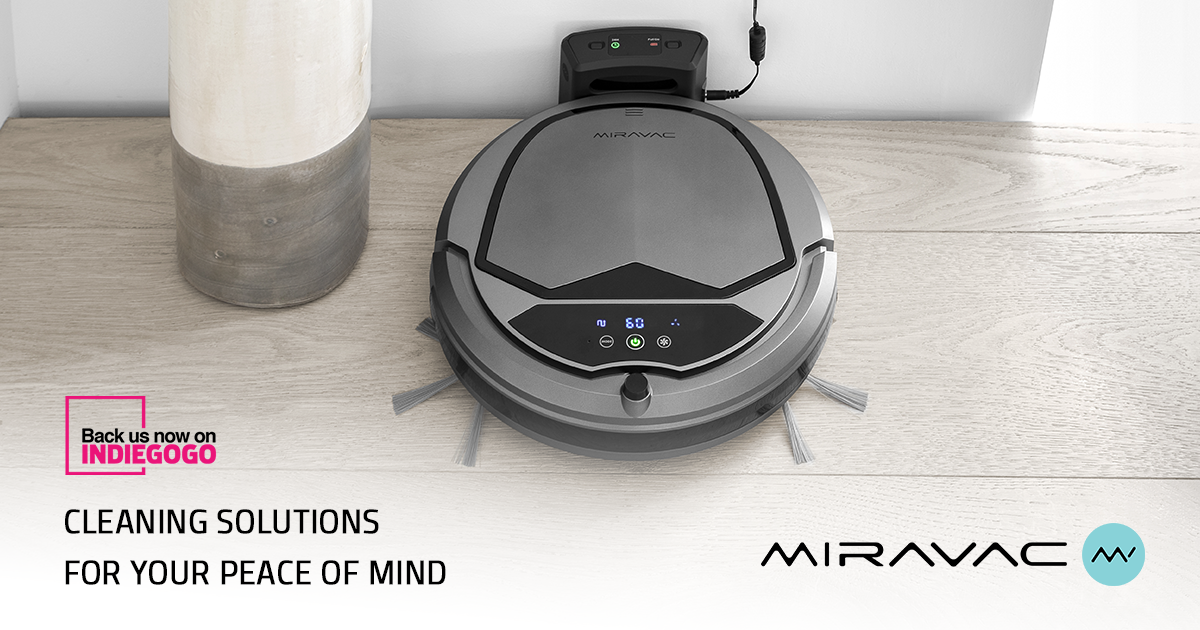 MIRAVAC Affordable Robotic Vacuum Cleaner Indiegogo