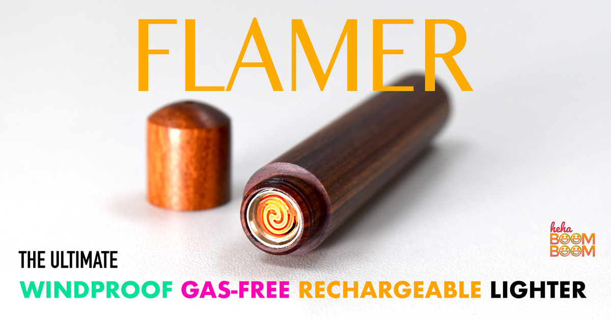 Flamer Windproof, Rechargeable, GasFree Lighter Indiegogo