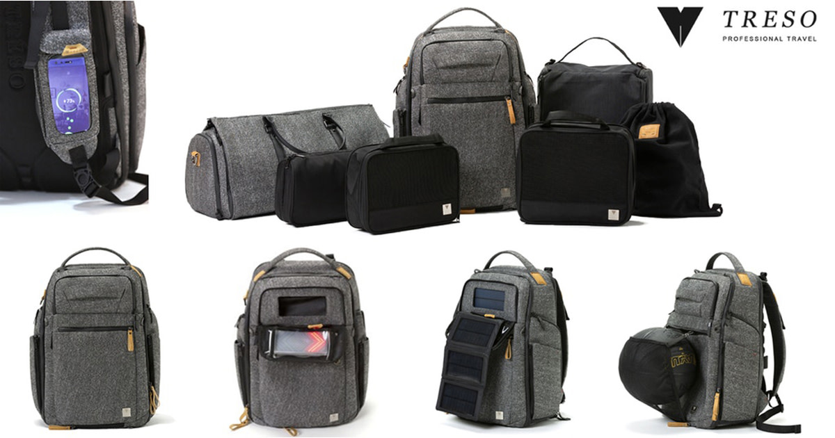 The TRÉSO Travel Backpack System Indiegogo