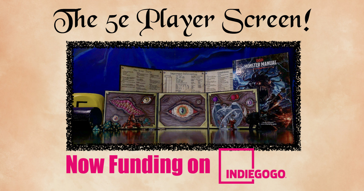 The 5E Player Screen! | Indiegogo