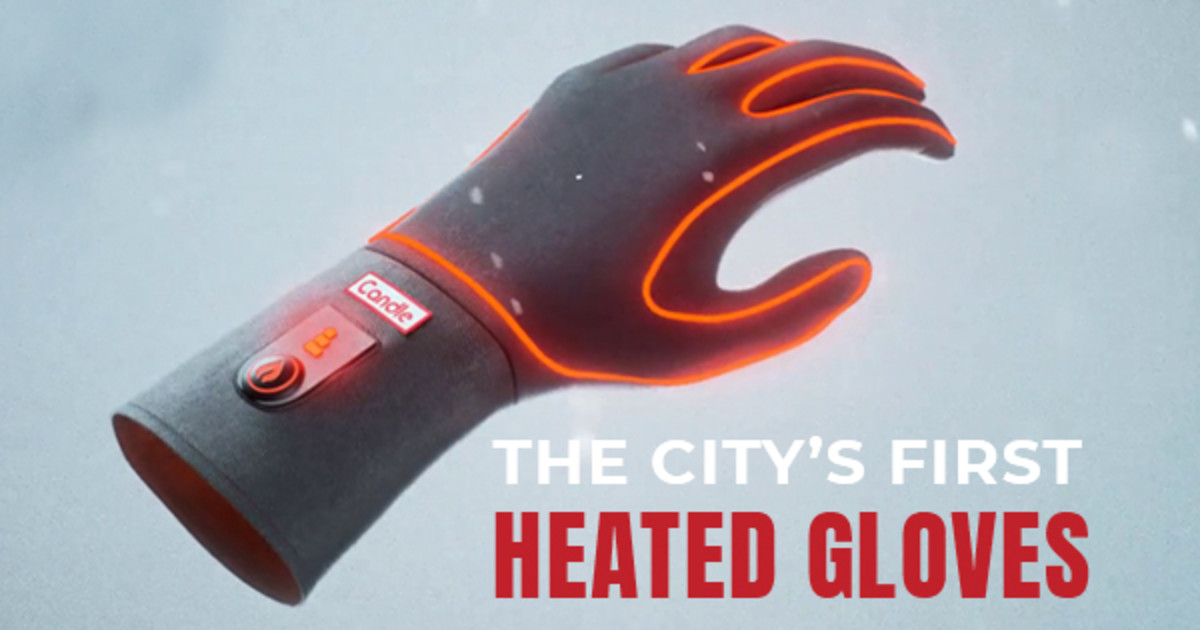 Closed Candle The City's First Heated Gloves Indiegogo