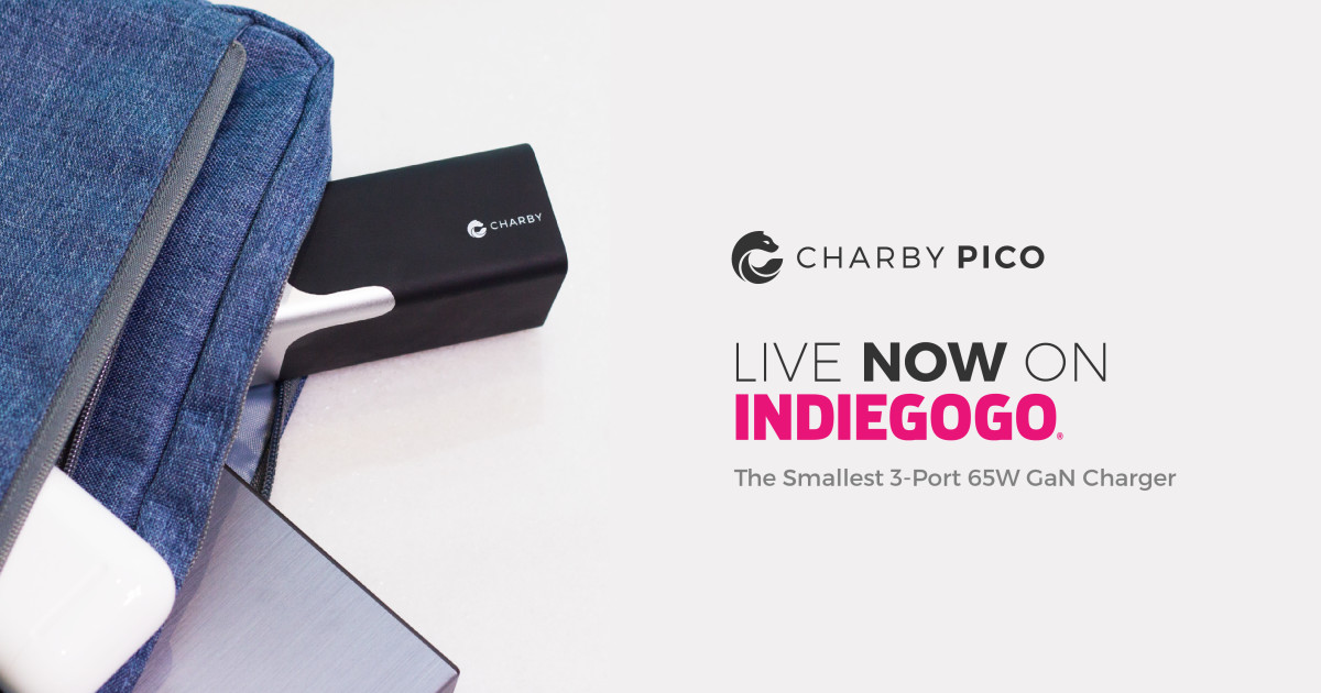 Charby Pico: The Smallest 3-Port 65W GaN Charger