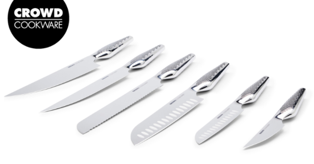 6 knives, designed with backers & Michelin chefs Indiegogo