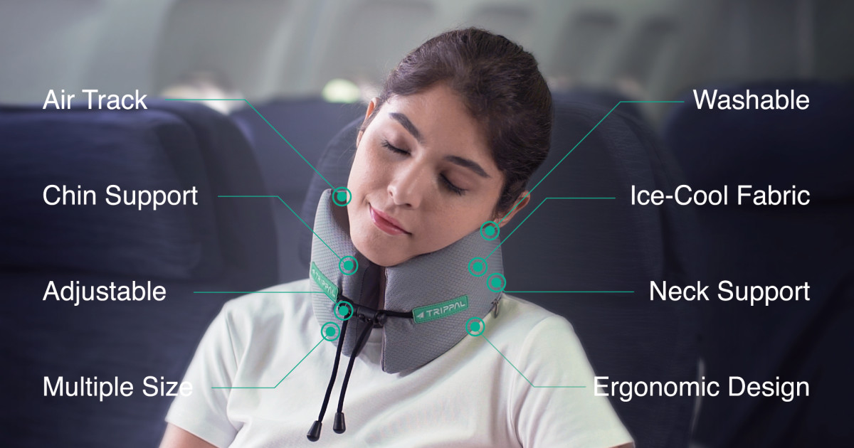 TripPal - Travel Pillow with All-rounded Support | Indiegogo