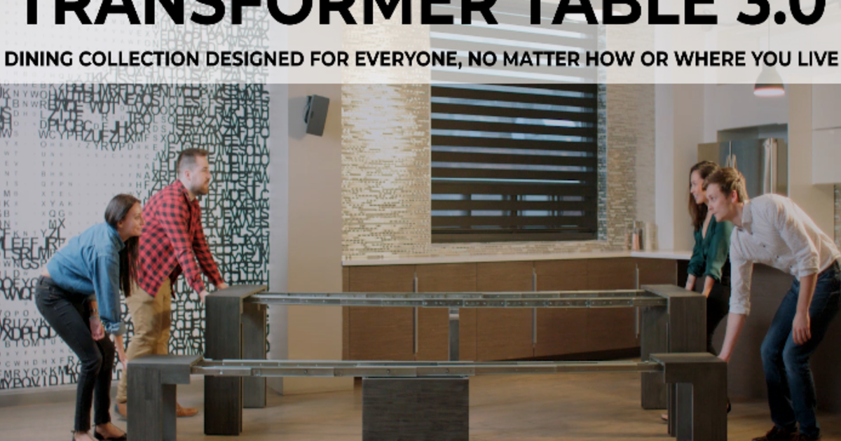 Transformer Table 3.0 World's Best Furniture Ever! Indiegogo
