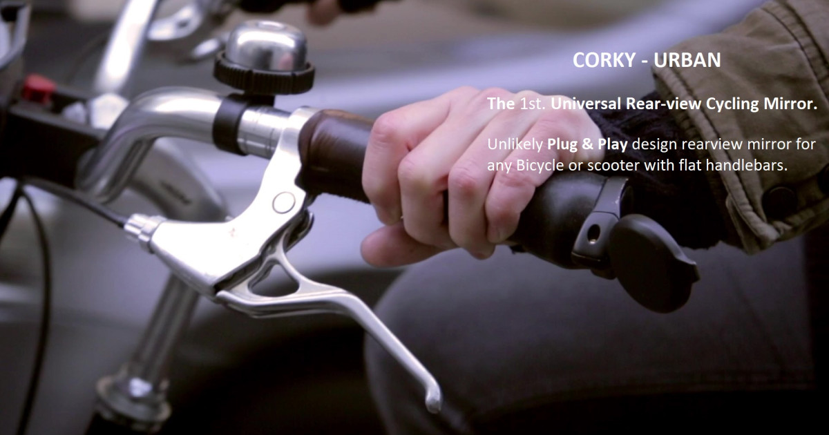 corky bike mirror