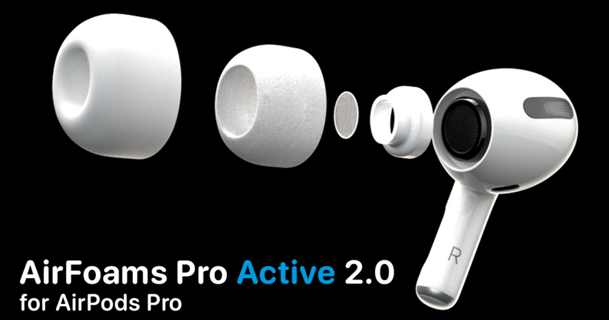 Airpods Pro: Airfoams Pro Active 2.0 Ear Tips 