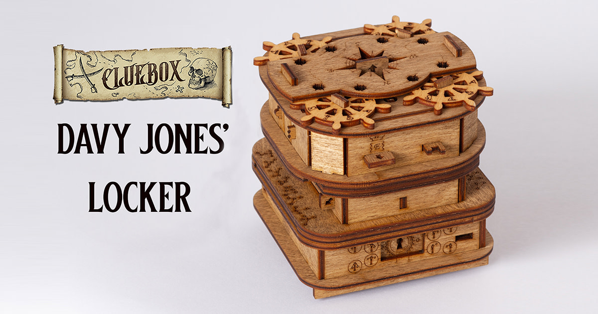 Cluebox Escape Room in a Box. Davy Jones' Locker Indiegogo