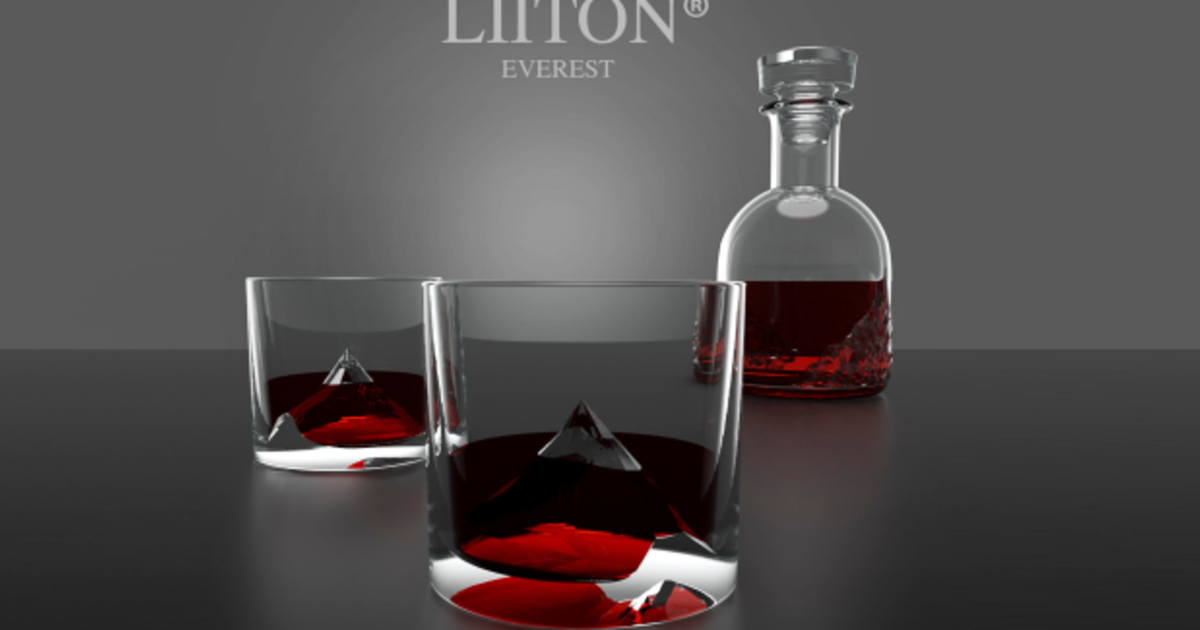 Everest Crystal Whiskey Glasses Chill Drinks in18s Indiegogo