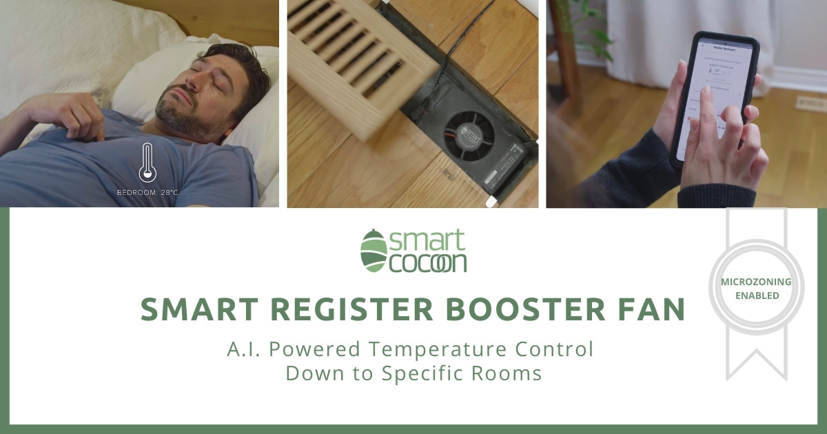 SmartCocoon the Smart HVAC Register Booster Fan Indiegogo