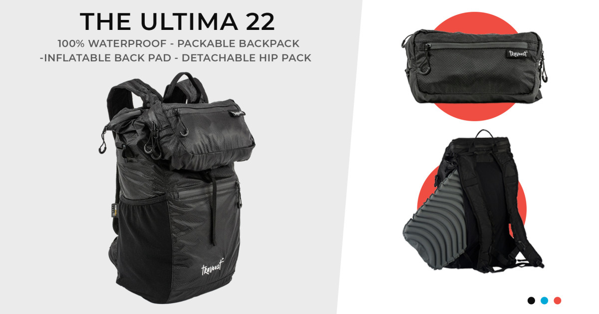 Ultima22: Packable Backpack with 10unique features | Indiegogo