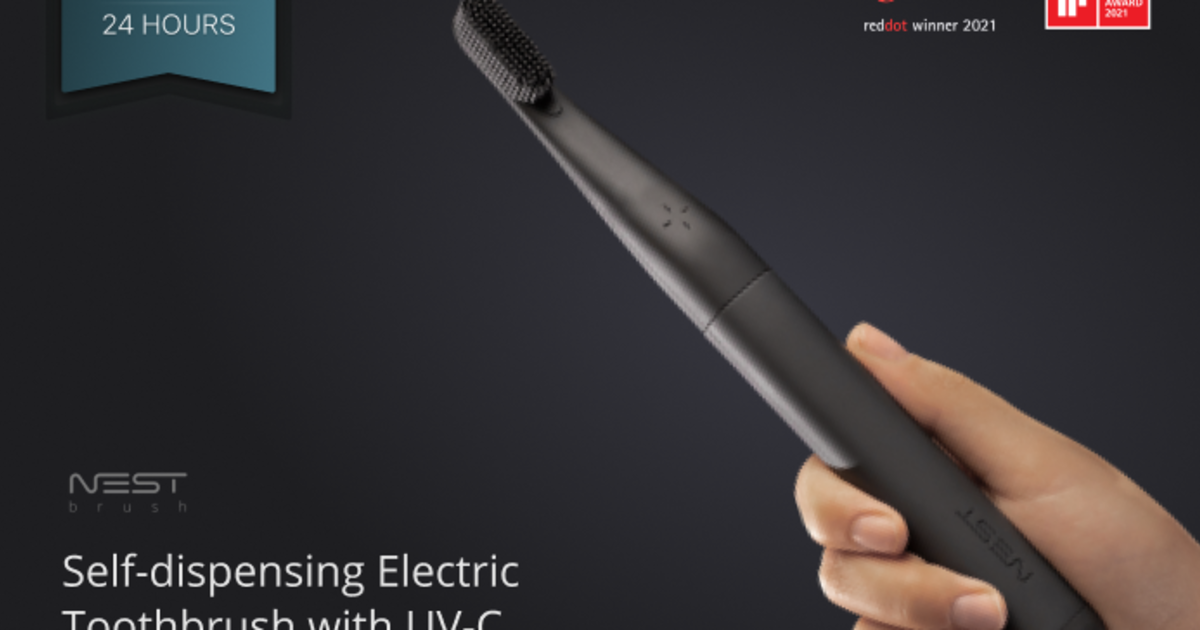Nest Brush Selfdispensing Electric Toothbrush Indiegogo