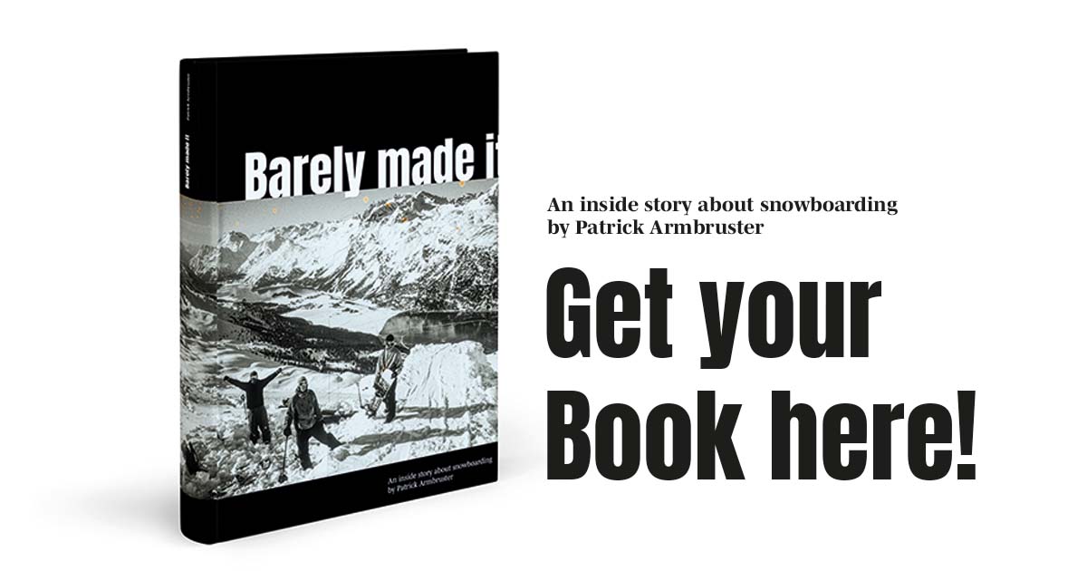 Snowboard HISTORY Photobook 'Barely made it' Indiegogo
