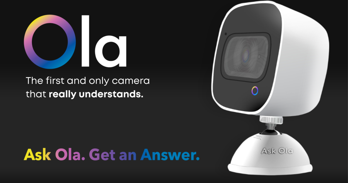 Ask OLA! 2 Way Voice Command Smart Security Camera Indiegogo