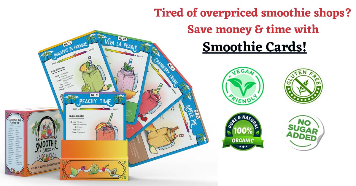 Smoothie Cards, 40 Delicious Smoothies At Home Indiegogo