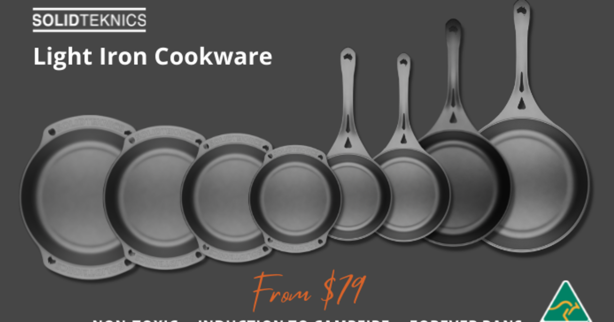 Australian Made Light Iron Cookware Indiegogo