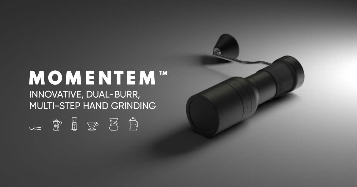 MOMENTEM Dualburr Coffee Grinder for Coffeeholic Indiegogo