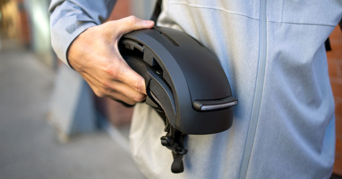 FEND SUPER Foldable Bike Helmet with Lights Indiegogo