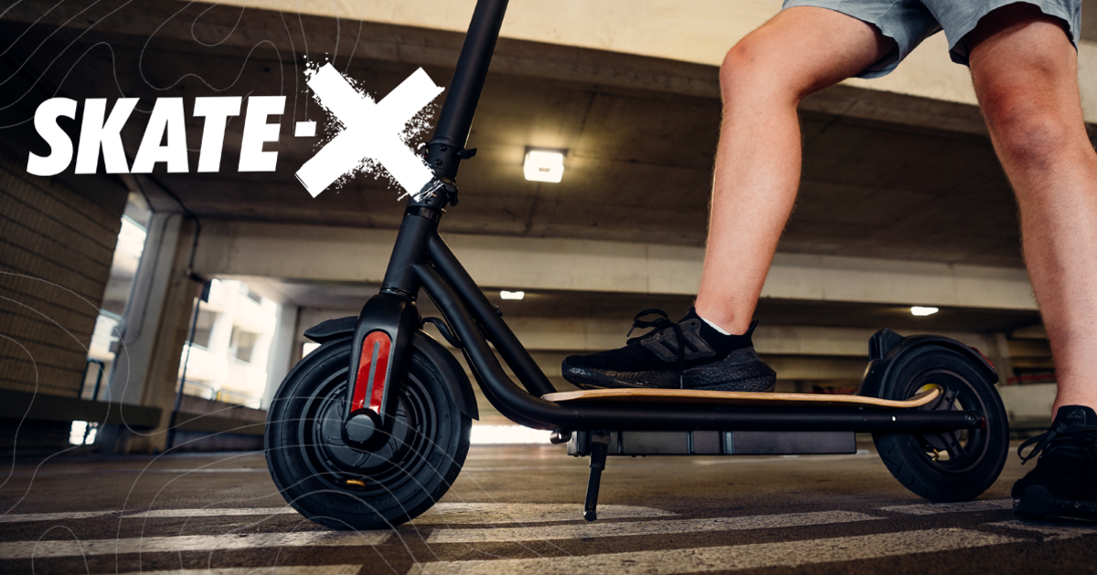 SkateX EScooter Power, Skateboard Control Indiegogo